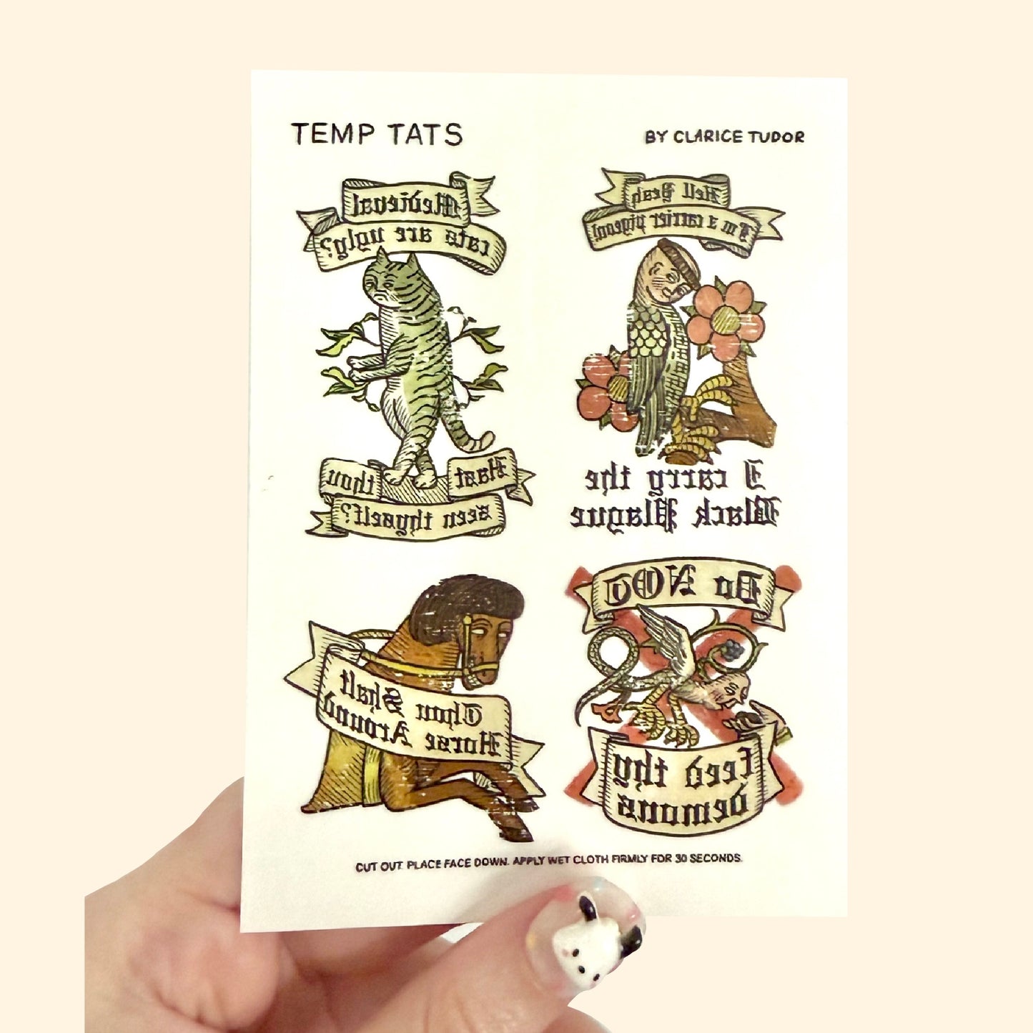 Medieval Temp Tats Sheet