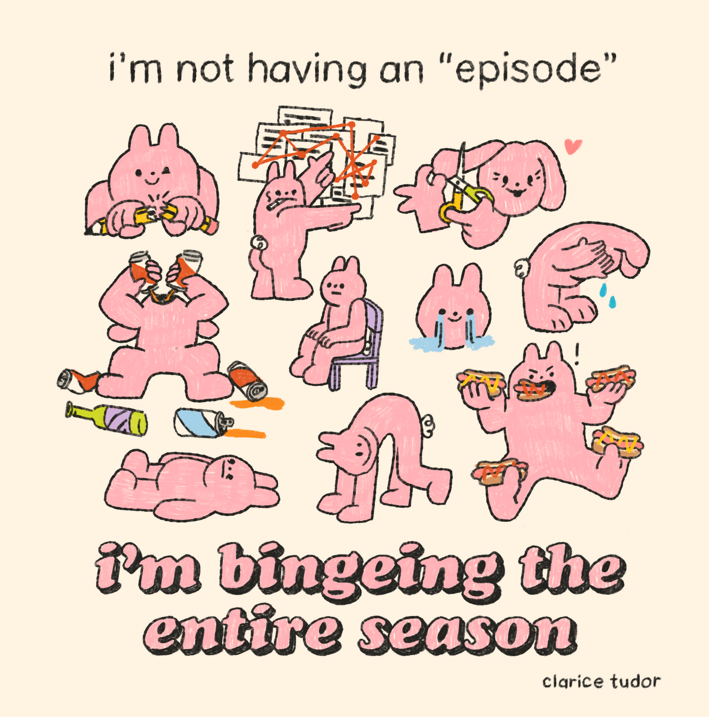 An "episode" Comic Postcard Print