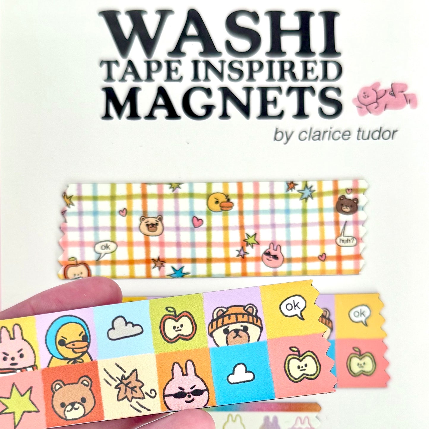 Washi Tape Inspired Magnets