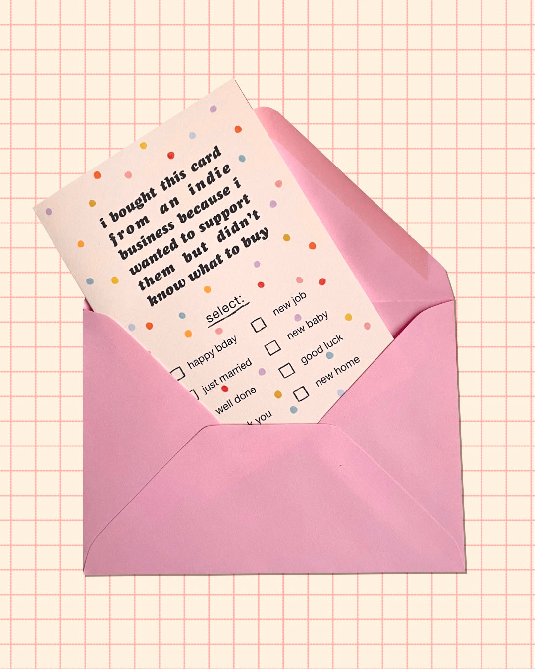 Indie Biz Greetings card