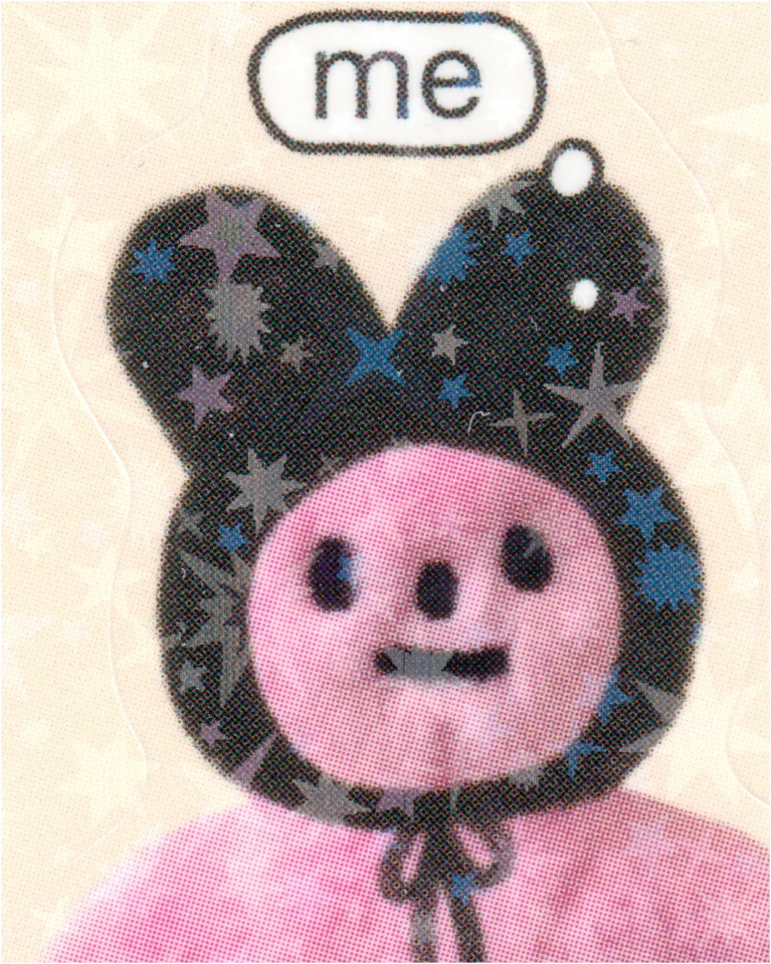 Pink Rabbit Plushie Sticker Sheet