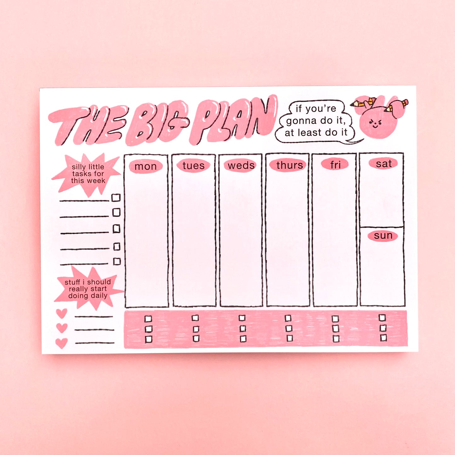 Weekly Planner Desk Notepad