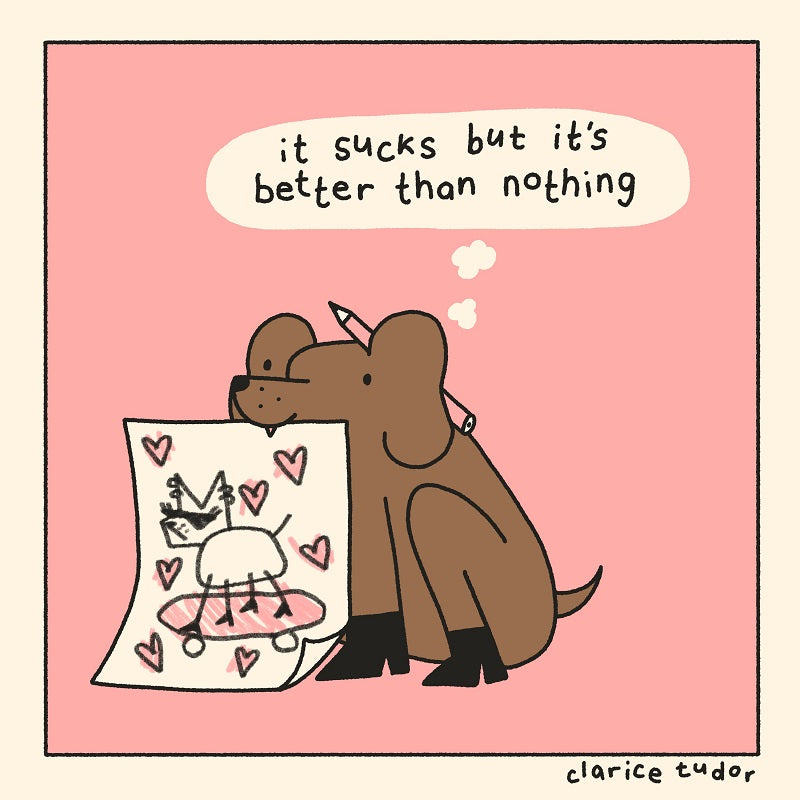 Better Than Nothing Comic Postcard Print