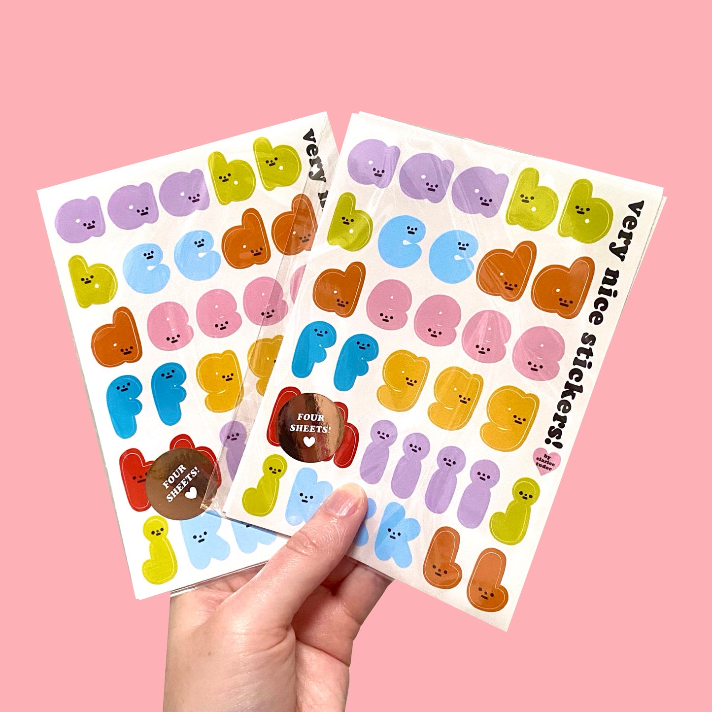 Alphabet Sticker Sheet Pack