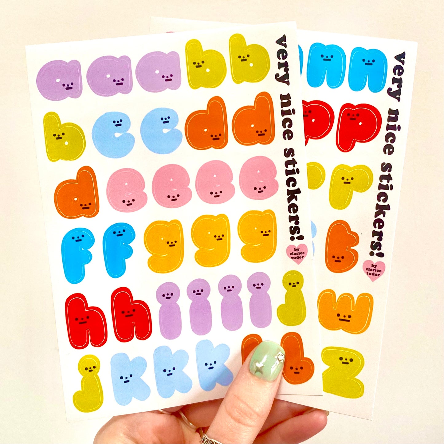 Alphabet Sticker Sheet Pack