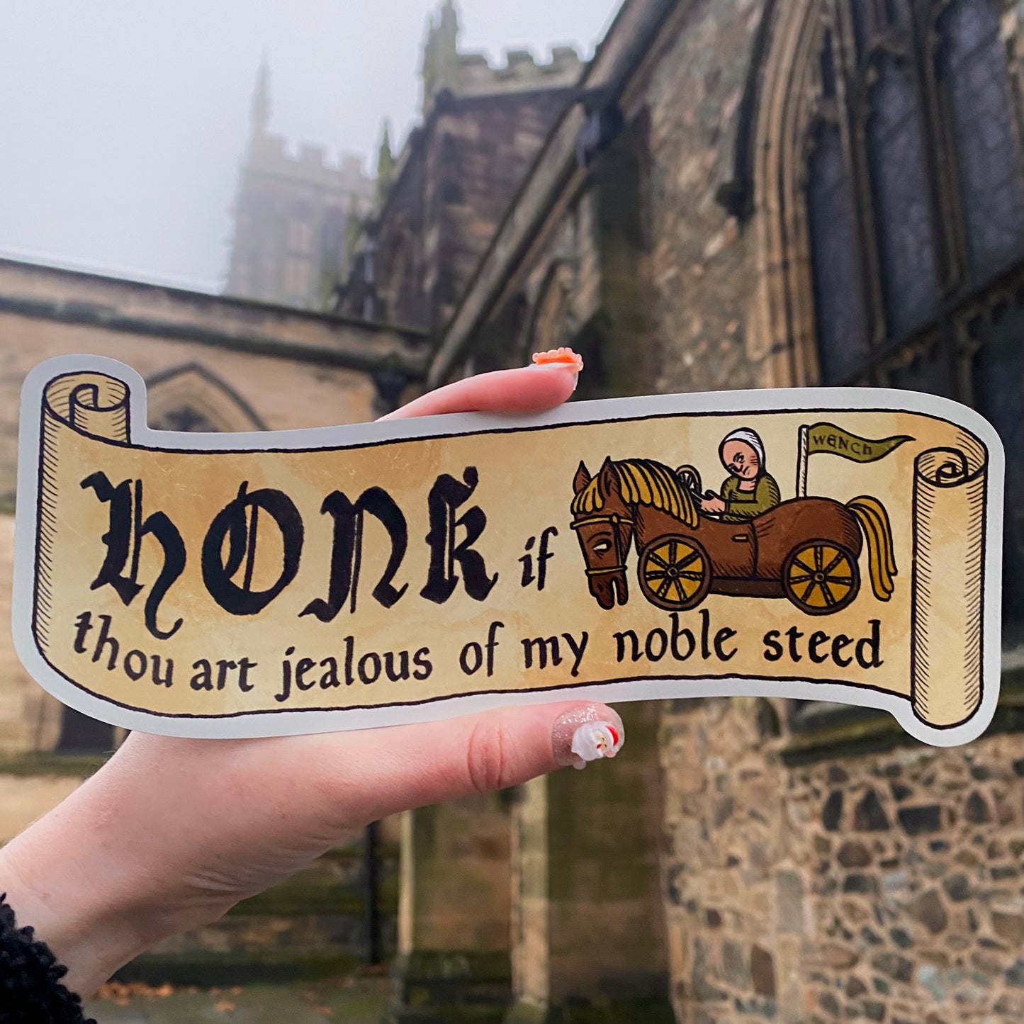 Medieval Magnetic Bumper Sticker