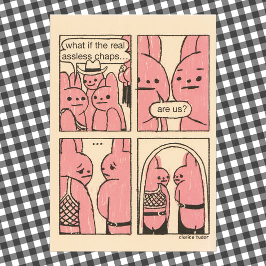 Assless Chaps A5 Print