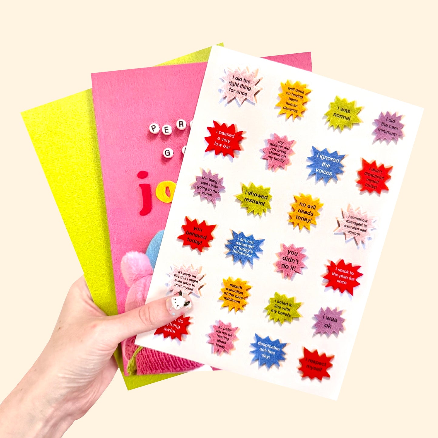 Personal Growth Journal + Sticker Sheet