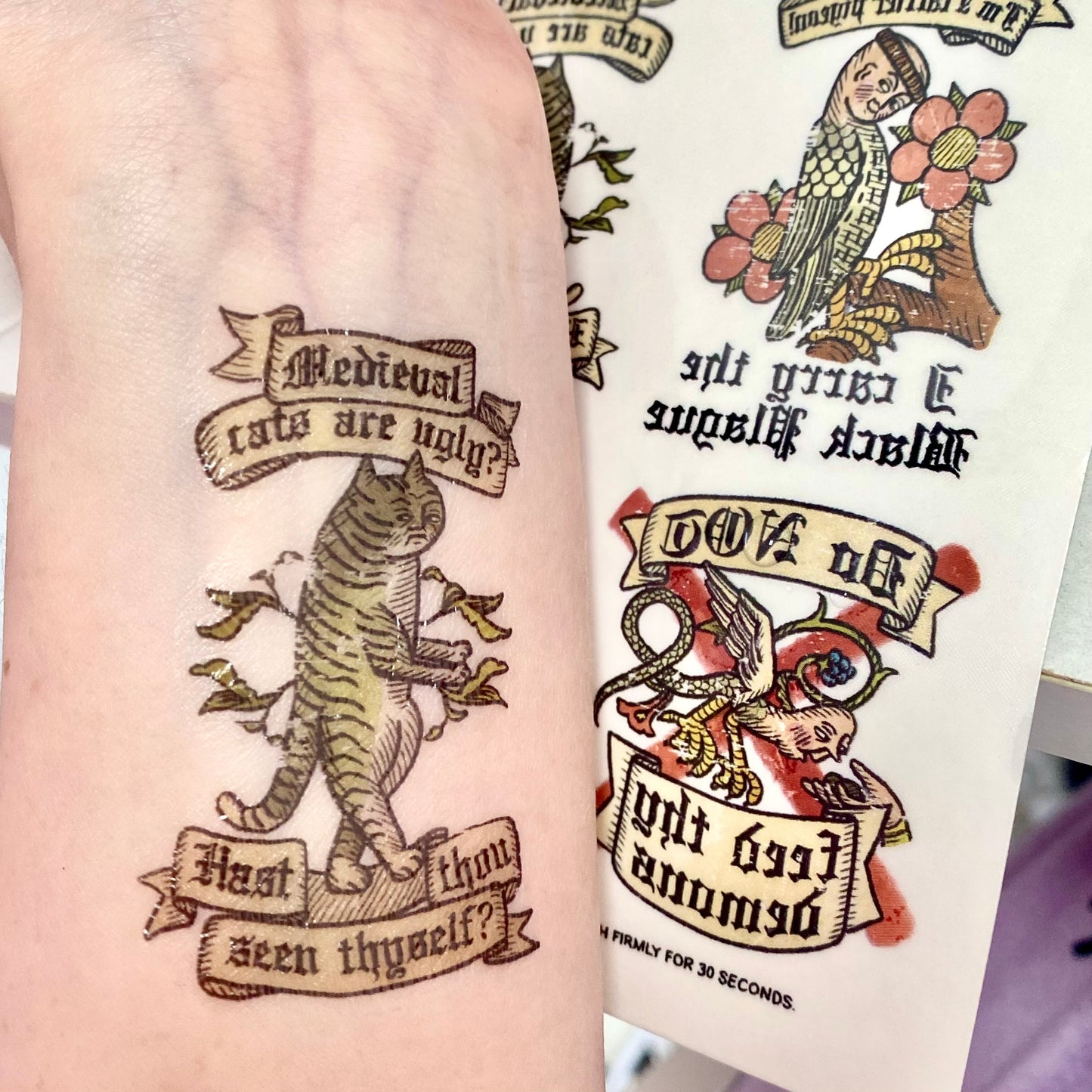 Medieval Temp Tats Sheet