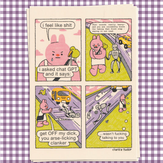 Arse-licking Clanker A5 Print