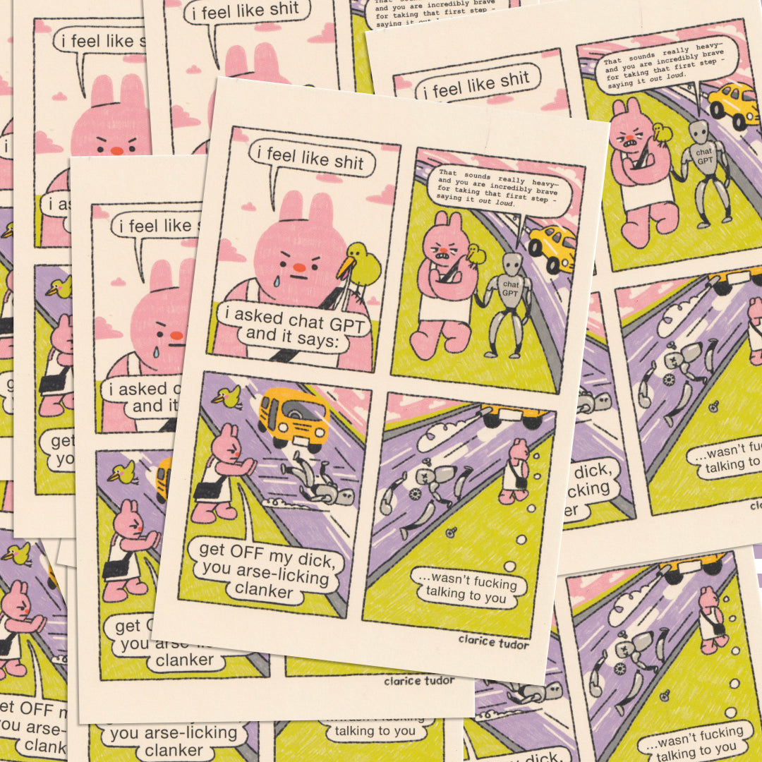 Arse-licking Clanker A5 Print