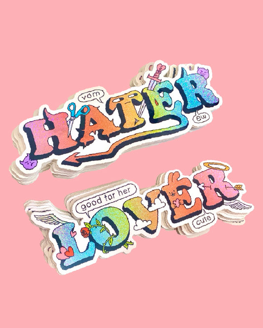 Hater & Lover Sticker Set