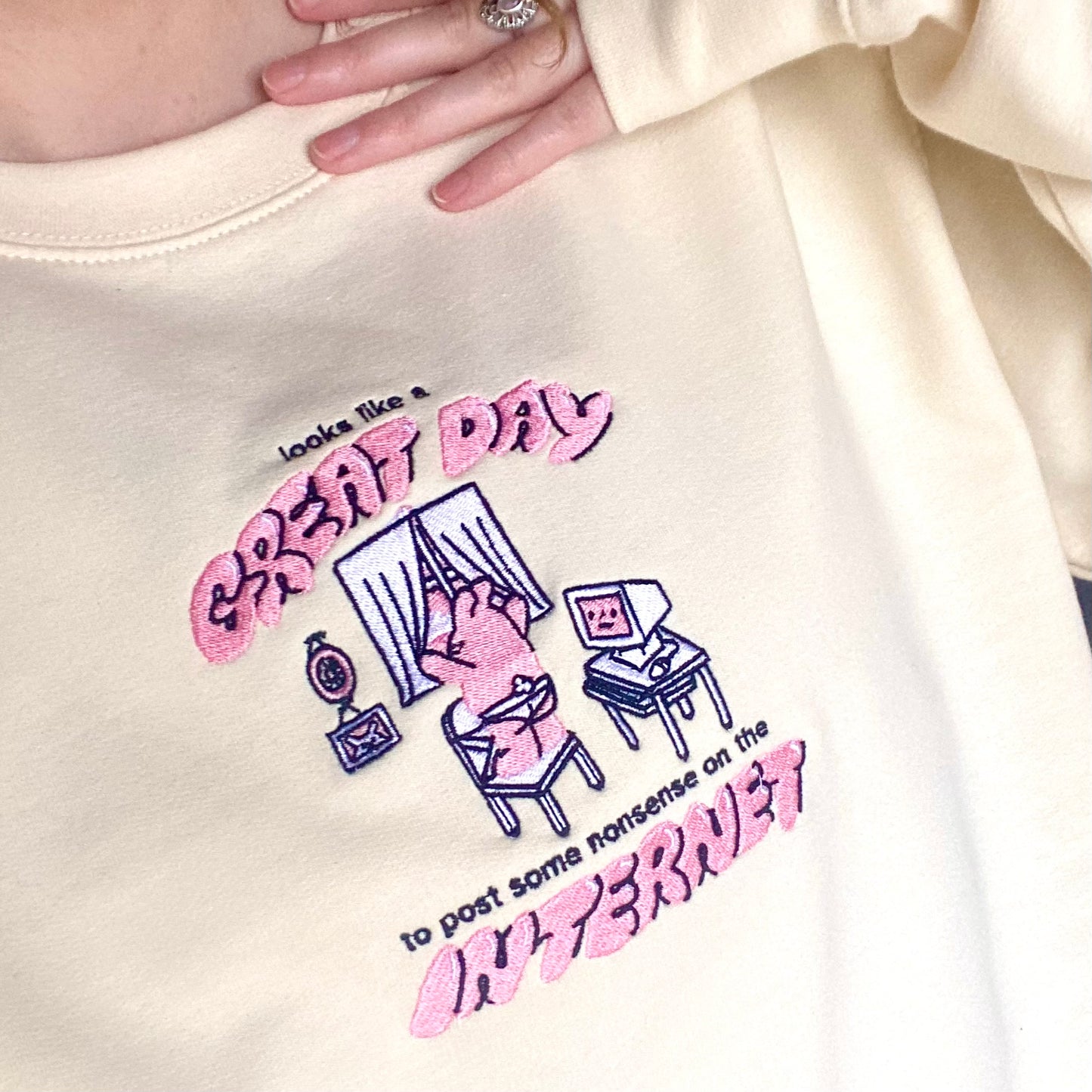 Great Day Embroidered Sweatshirt